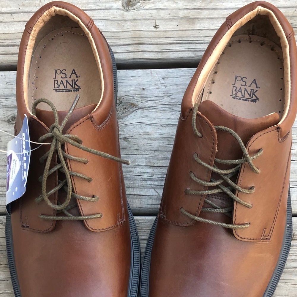 SOLD New with tags Jos. A. Banks brown leather - Picture 3 of 6